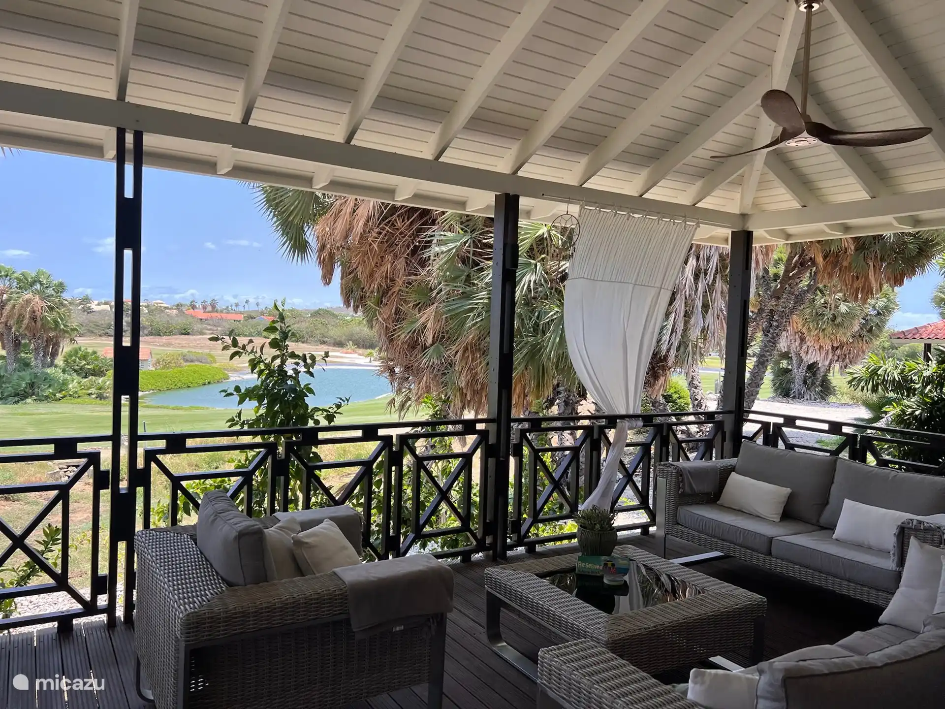 Lovely lounge set with evening sun.