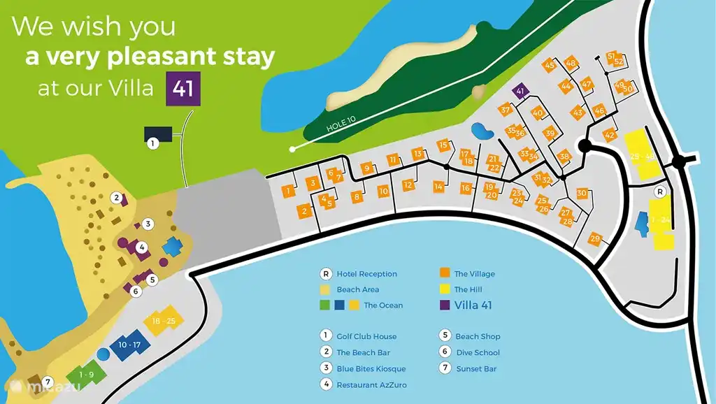 Villa 41 is beautiful with lots of privacy and yet close to all amenities