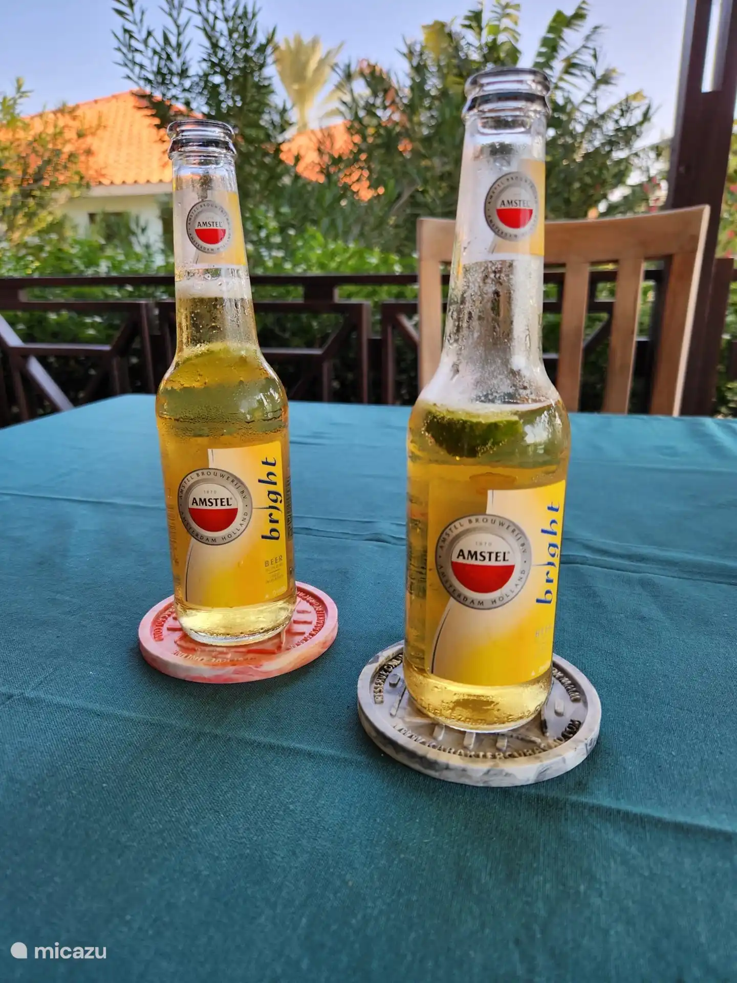 Typical local beer....an Amstel Bright 