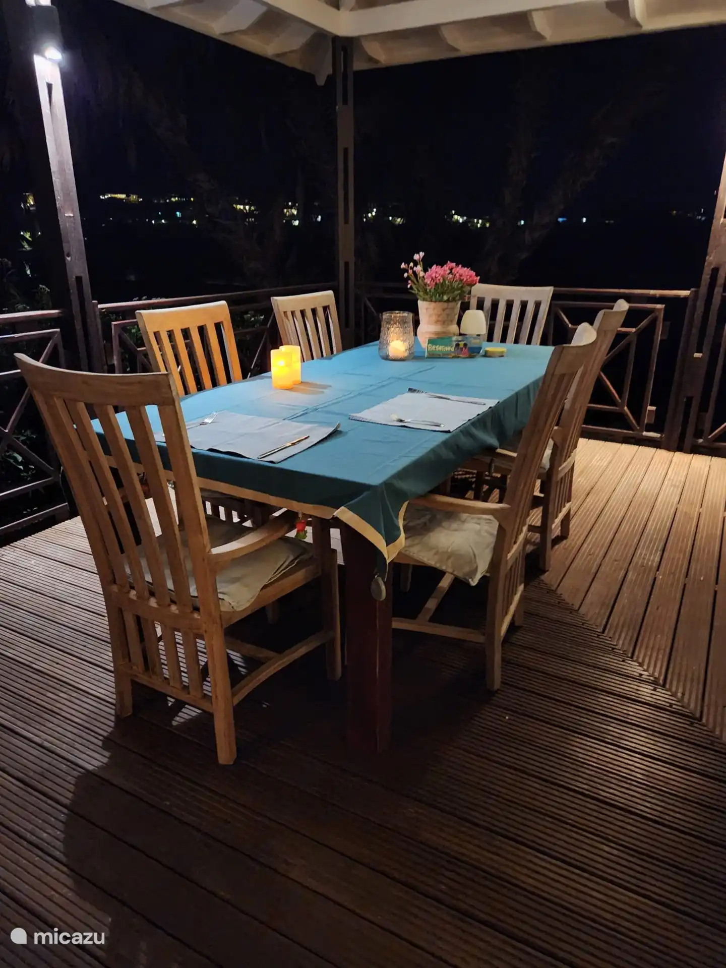 dining table on the terrace