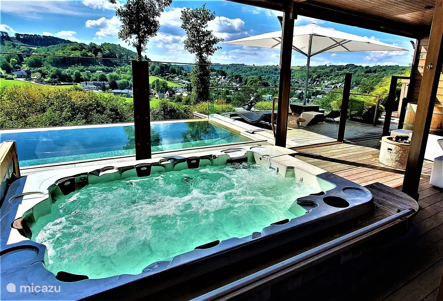 Wellness Chalet ROOS in Durbuy in Belgien, Ardennen, Bomal-sur-Ourthe - villa