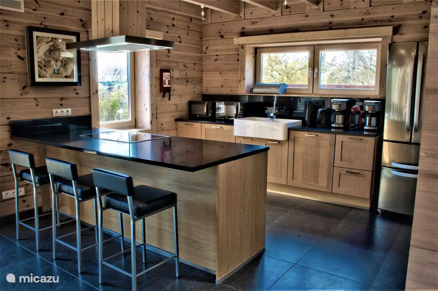 Die gut ausgestattete Küche!