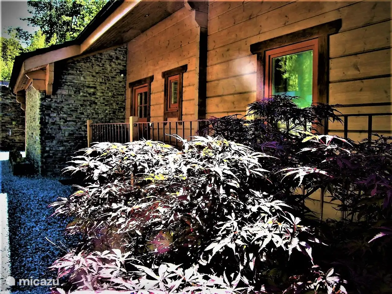 Die gemütliche Fassade des Wellness Chalet Roos! Das Ardennen-Urlaubsgefühl ist nie weit entfernt!