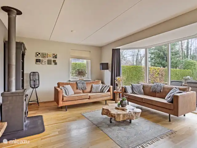 Maison de vacances Sprengenbos - Epe | Pays-Bas, Gueldre, Epe - maison de vacances Salon spacieux avec poêle à bois