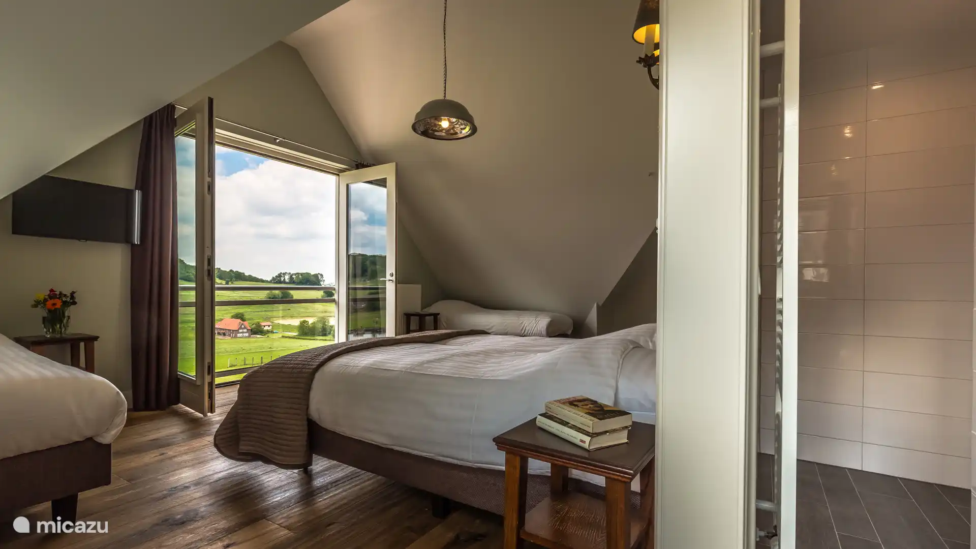 Slaapkamer met uitzicht