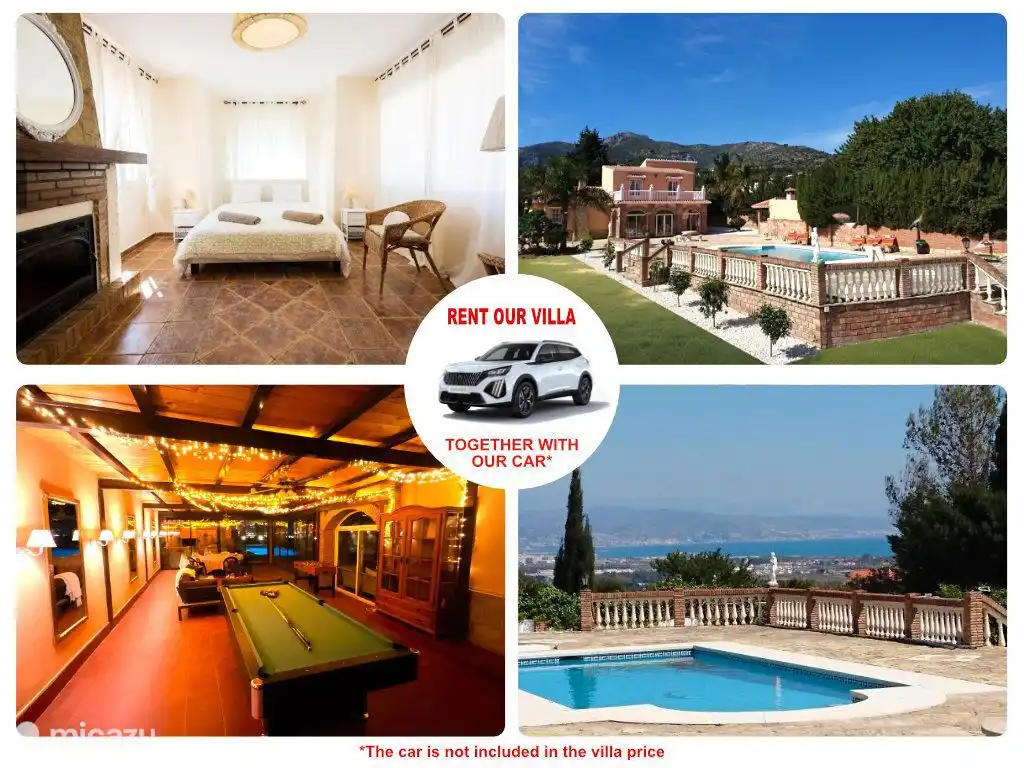 villa, Velez-Malaga, Andalousie, Espagne - Villa, piscine chauffée, vue mer