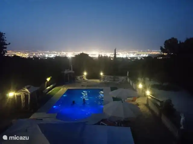Villa, piscine chauffée, vue mer | Espagne, Costa del Sol, Málaga - villa La vraie vue est 100 fois meilleure !