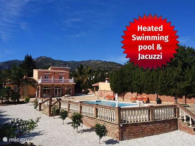 Vakantiehuis Spanje, Andalusië, Alhaurín de la Torre - villa Villa, verwarmd zwembad, zeezicht
