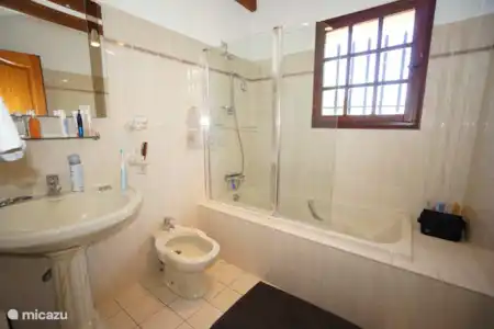 Vakantiehuis Frankrijk, Gers, Bascous bungalow Jouanlanne badkamer 1