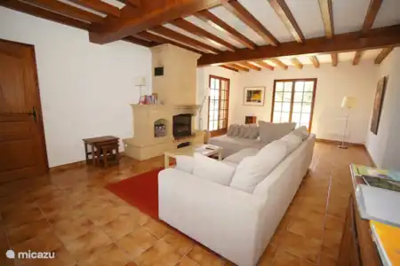 Vakantiehuis Frankrijk, Gers, Bascous bungalow Jouanlanne zitkamer