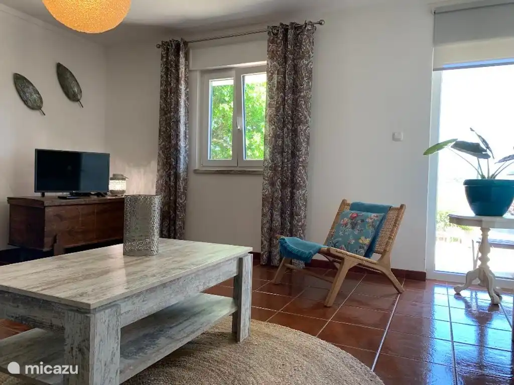 Cozy living room overlooking the garden.
