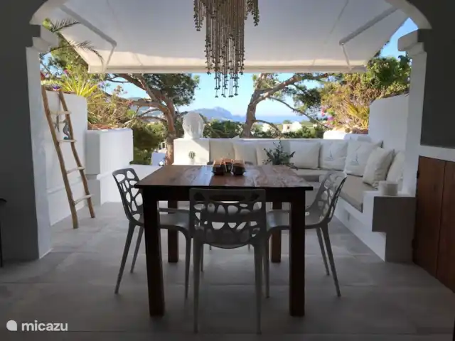 Location de Vacances Espagne, Ibiza, Cala Tarida, appartement - Bouddha blanc Terrasse