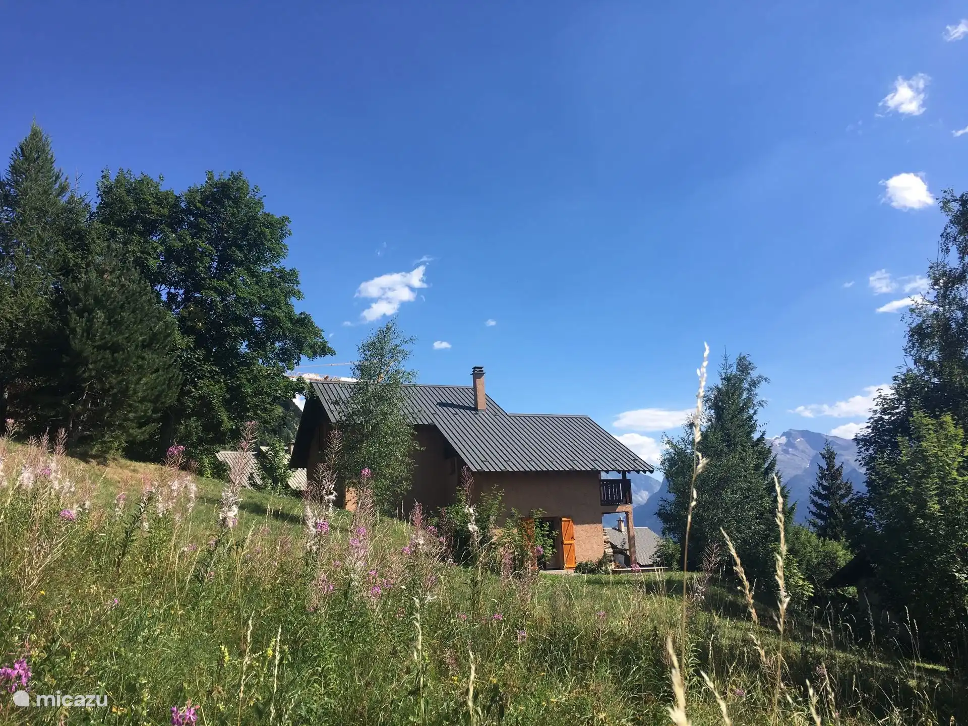 In summer and winter, the children can play in the large garden