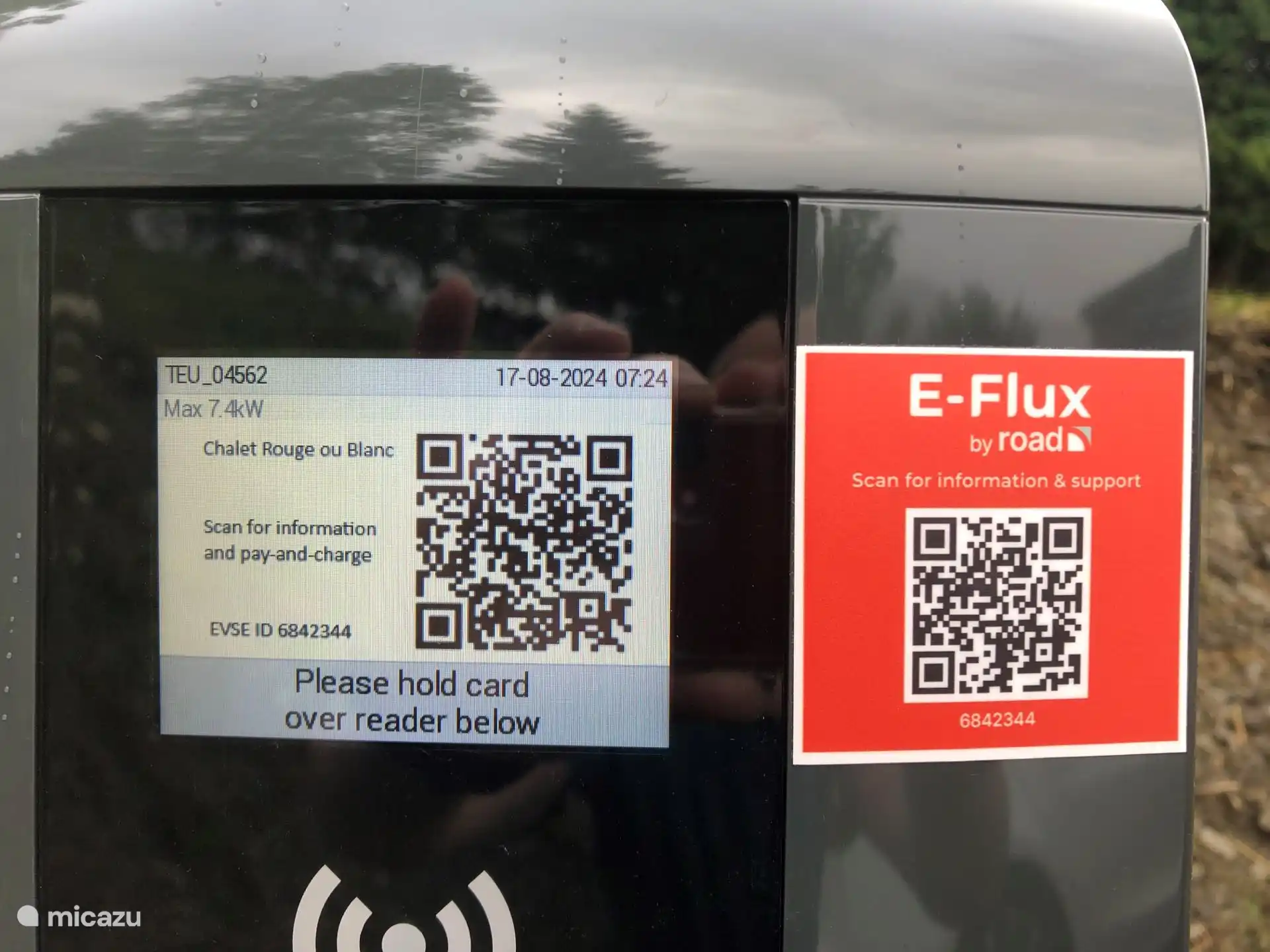 The chalet has its own charging station where you can charge your electric car