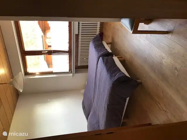 Schlafzimmer im Erdgeschoss mit zwei Boxspringbetten 80 x 200