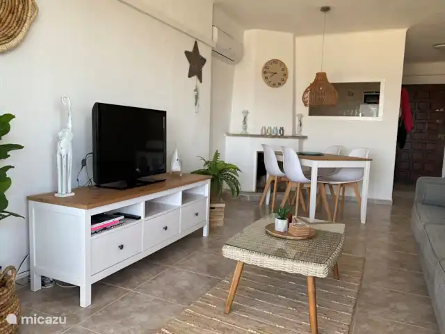 Location de Vacances Espagne, Costa Dorada, La Pineda, appartement - OUAH! quelle vue / La Pineda Salon avec coin repas