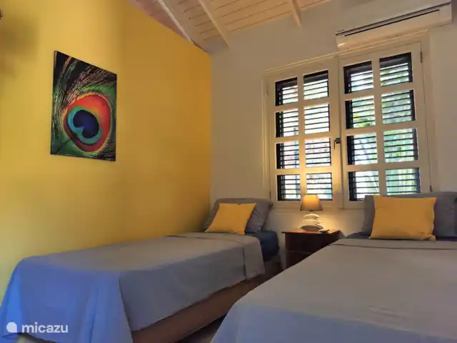 Blue Bay Beach Villa @ Piscine | Curaçao, Curaçao-Centre, Blue Bay - villa Chambre 3 avec lits jumeaux et climatisation