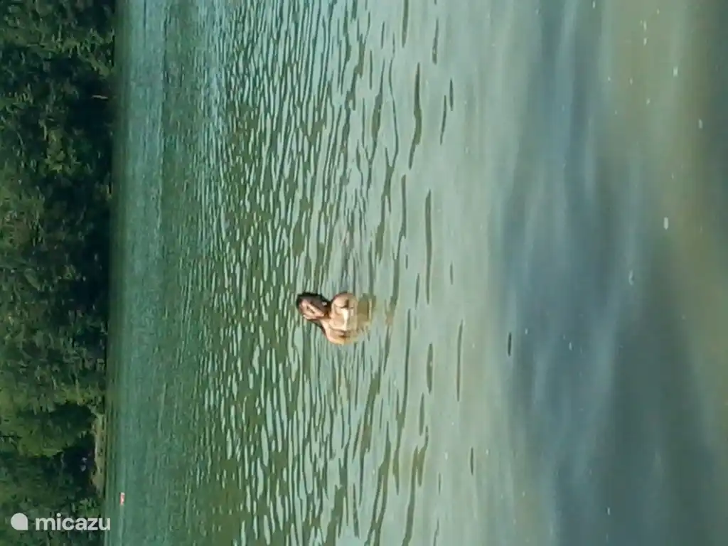 Solange in the Lac du Causse, a 20-minute drive away with a lovely beach