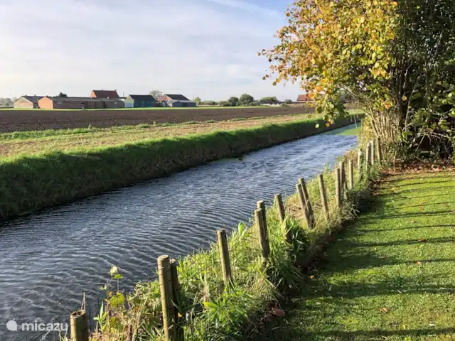 Duinendaele 213 huren in België, Belgische Kust, De Panne - vakantiehuis Tuin grenzend aan de beek
