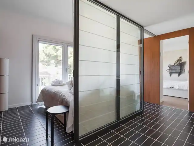 Villa by the sea, near Barcelona in Spain, Barcelona, Castelldefels - villa Bedroom 3 has roller blinds, which  allow for sufficient privacy