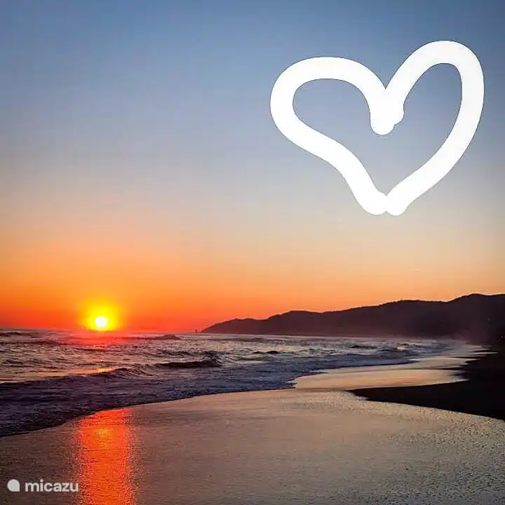 coucher de soleil sur la plage