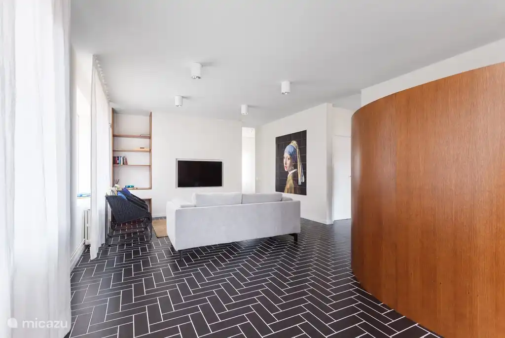 Salon, écran plat 55 pouces connecté à internet (applications telles que Netflix disponibles)