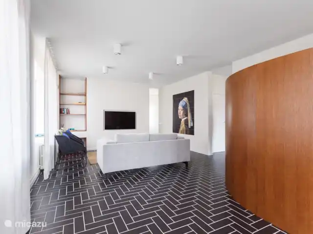 Villa by the sea, near Barcelona in Spain, Barcelona, Castelldefels - villa Living room, 55 inch flat screen connected to the internet (apps like Netflix installed)