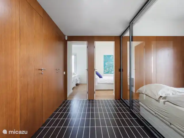 Villa by the sea, near Barcelona in Spain, Barcelona, Castelldefels - villa Hall first floor, with view on doors Bedrooms 4 and 5