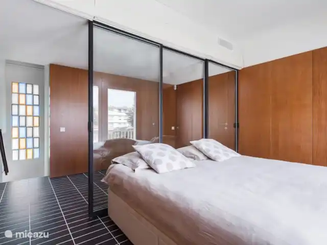 Villa by the sea, near Barcelona in Spain, Barcelona, Castelldefels - villa Upstairs from bedroom 3: one queen bed, access to balcony