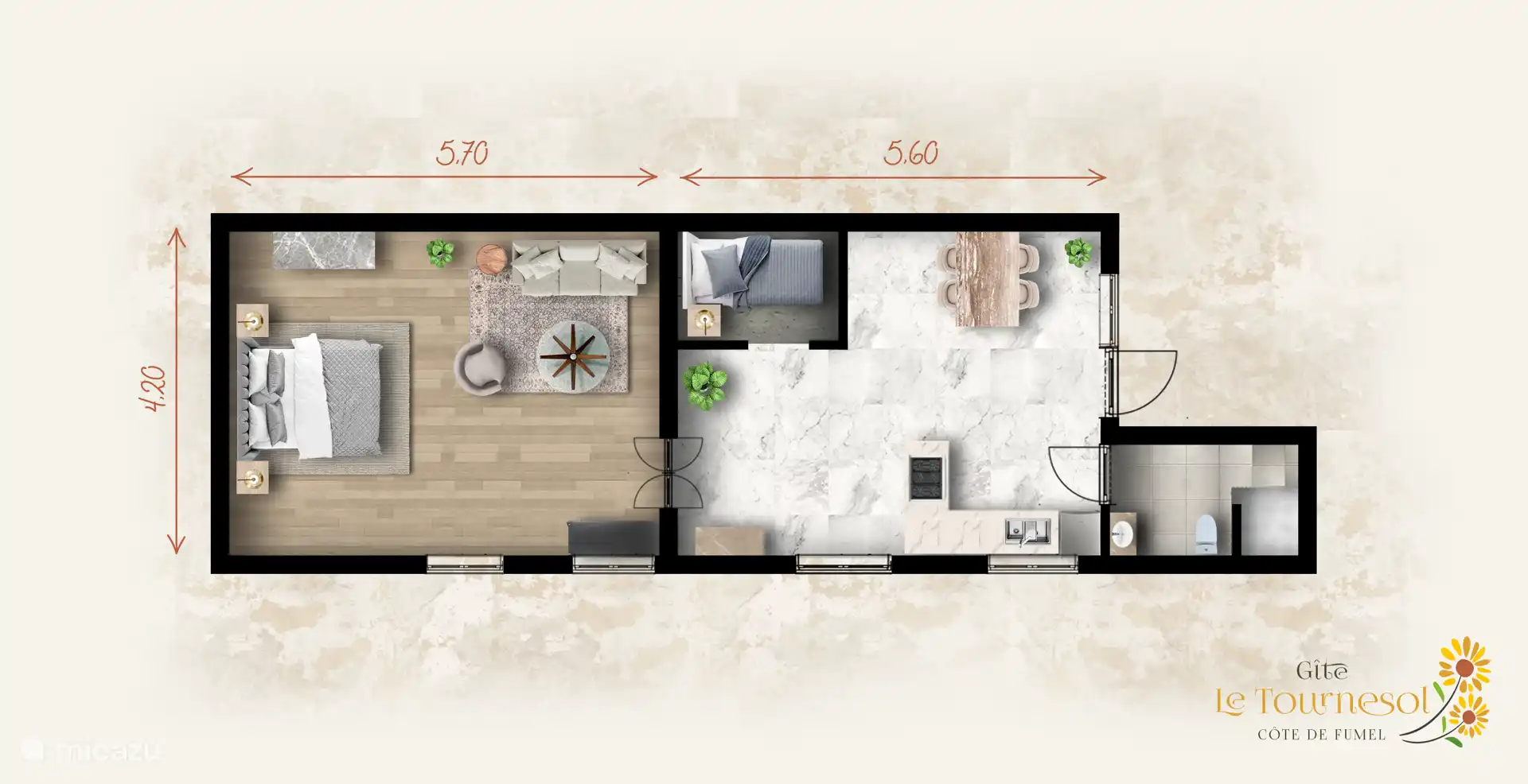 Plattegrond Gite