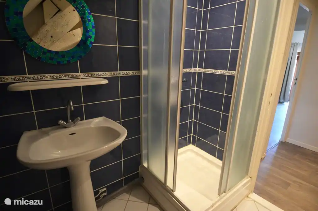 The bathroom on the upper floor