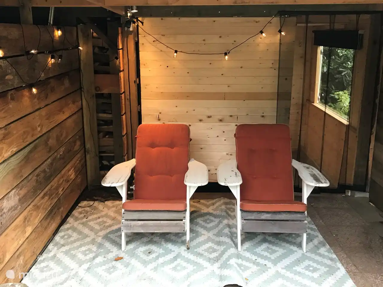 relaxruimte bij de sauna