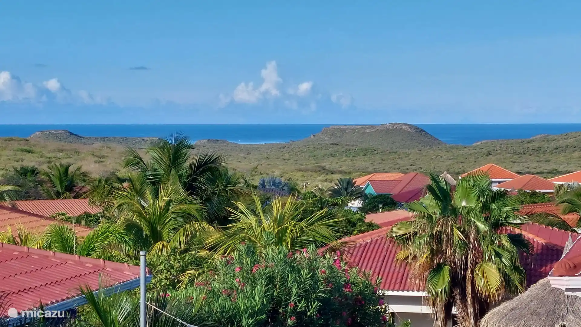 Sicht aufs Wasser von der Terrasse Richtung Kolumbien