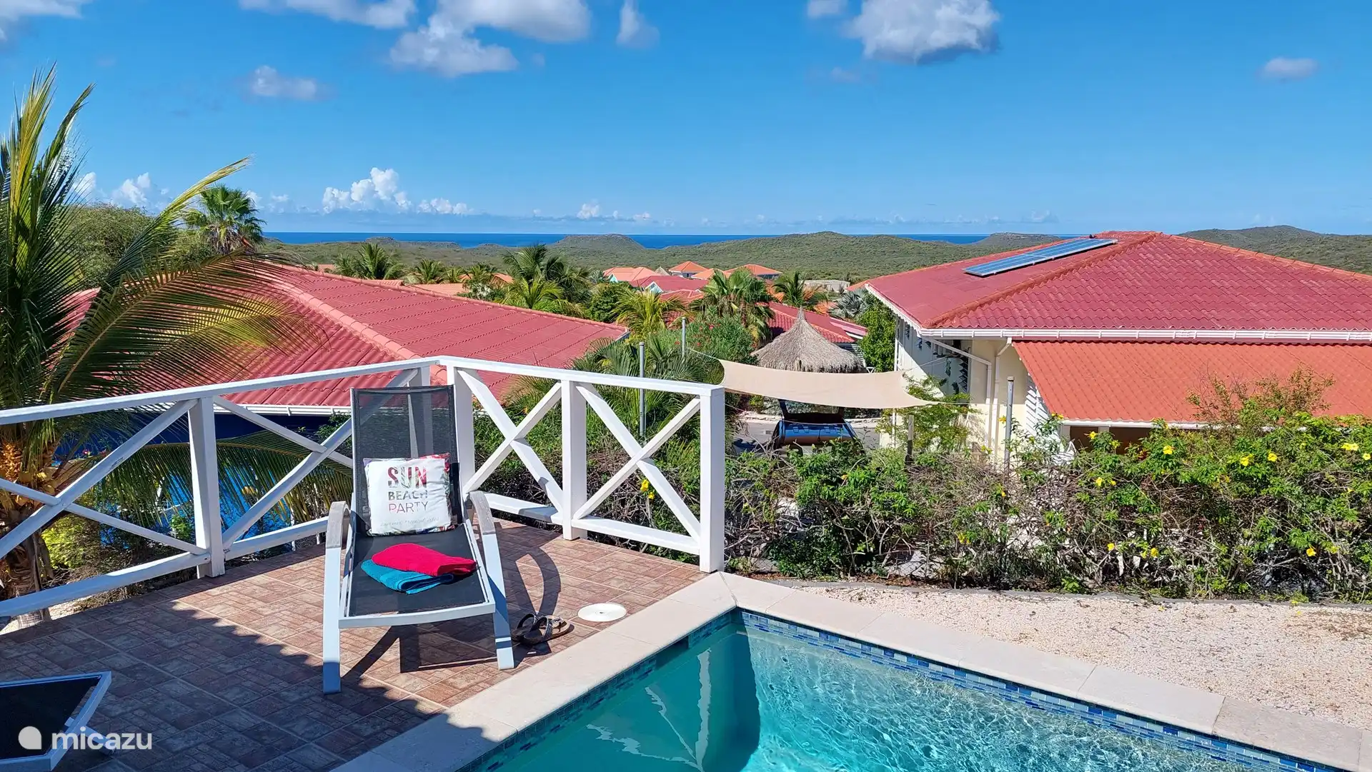 Sicht aufs Wasser von der Terrasse