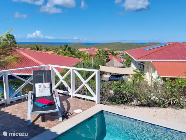 villa en Curazao, Bandabou (oeste), Fontein – Villa Coco, con piscina Sicht aufs Wasser von der Terrasse
