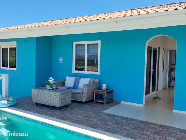 villa en Curazao, Bandabou (oeste), Fontein – Villa Coco, con piscina Rückseite Haus