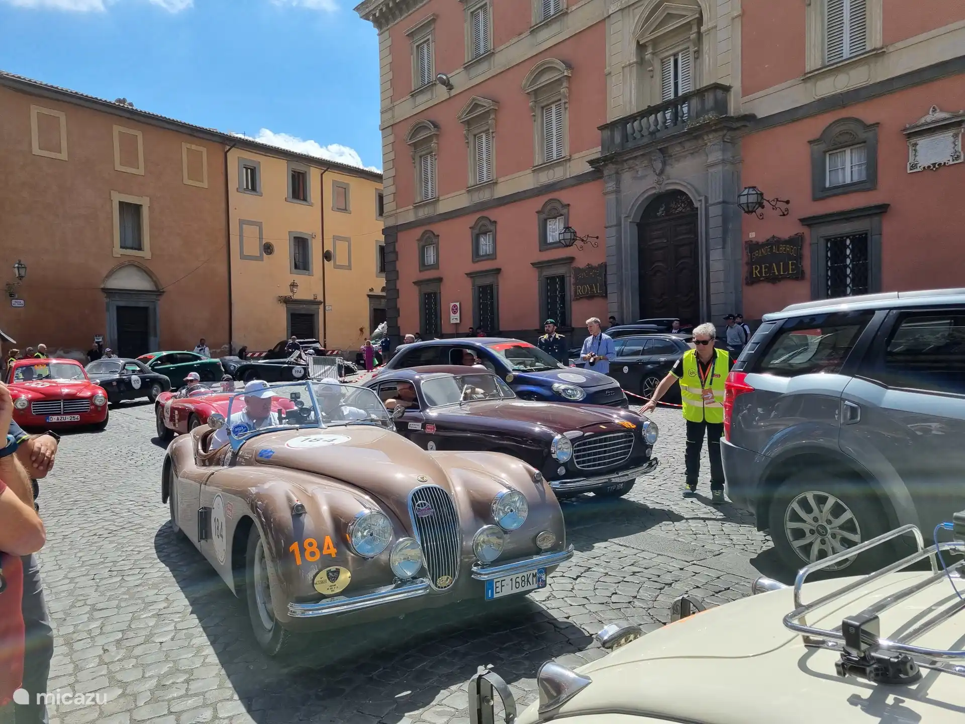 Sometimes the Migle Miglia comes tearing past Orvieto...