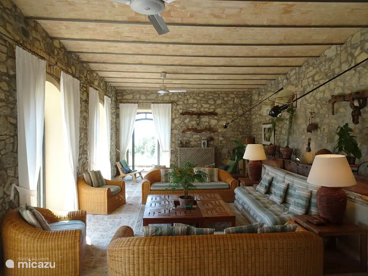 The summer living room on the ground floor (57m2). Enough space for everyone