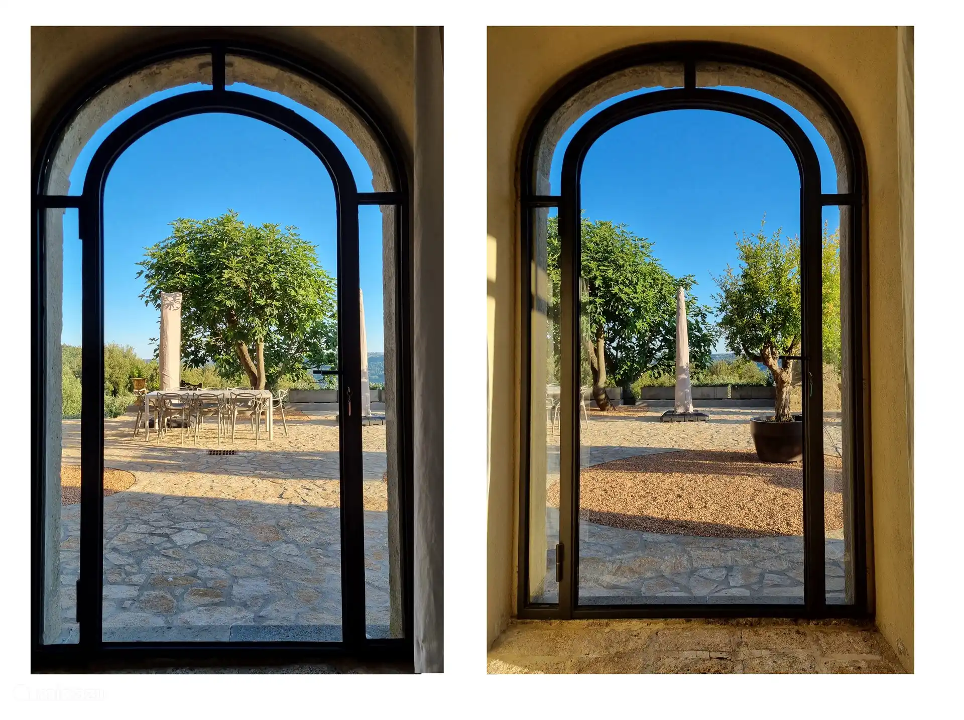 French doors to the terrace