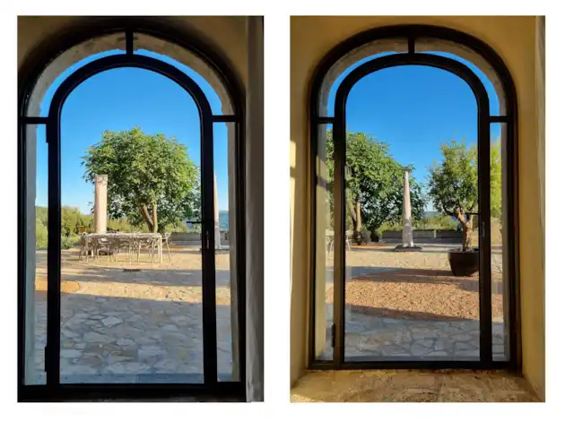 Location de Vacances Italie, Ombrie, Orvieto, villa - Tenuta del Conte Portes-fenêtres donnant sur la terrasse