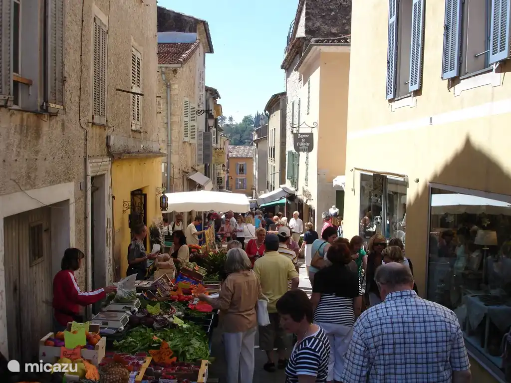 Mercadillo de los viernes en Valbonne