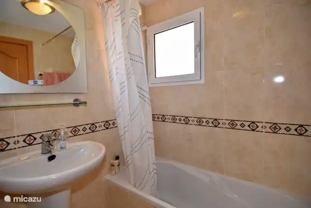 Bathroom on 1st floor with separate toilet