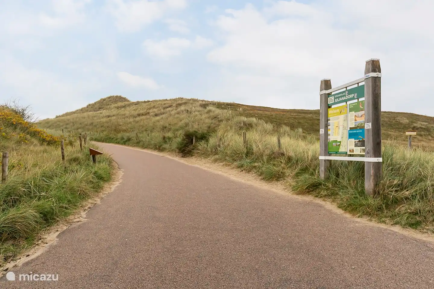 Entrée plage Strandslag, juste en face de l'appartement