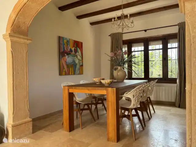 Casa Montgo huren in Spanje, Costa Blanca, Jávea - villa De eetkamer voor als je een keer niet bij het zwembad of onder de patio wilt eten.