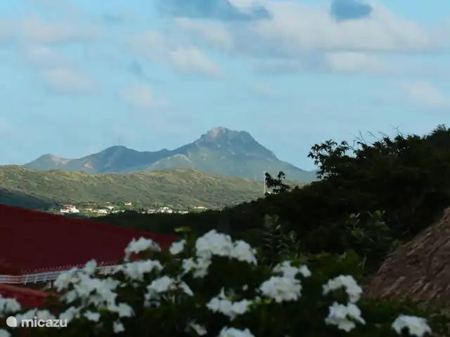 Villa Meerfarbe mit Meerblick + Pool huren in Curaçao, Banda Abou (west), Fontein - villa Uitkijkend over de Christoffelberg