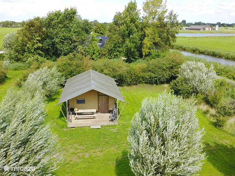 Vakantiehuis Nederland, Groningen, Lettelbert Glamping / Safaritent / Yurt Aan het Diepje 4-p. Safaritent
