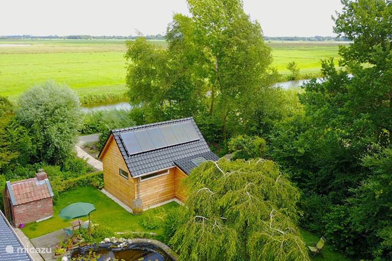 Vakantiehuis Nederland, Groningen, Lettelbert Blokhut / Lodge Aan het Diepje 4-persoons ecolodge