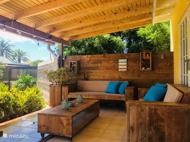 Casa Alto Vista | Aruba, Nord, Alto Vista - maison de vacances Salon installé sur la terrasse.