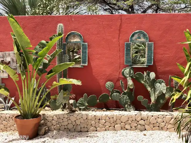 Casa Alto Vista | Aruba, Nord, Alto Vista - maison de vacances Le jardin est décoré avec soin