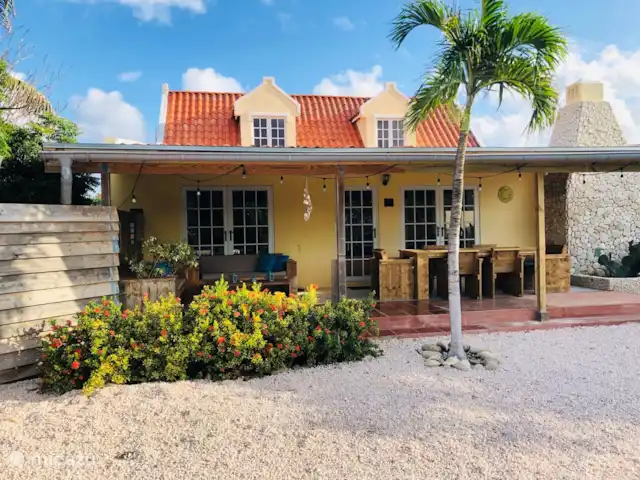 Casa Alto Vista | Aruba, Nord, Alto Vista - maison de vacances Belle terrasse avec canapés et table à manger
